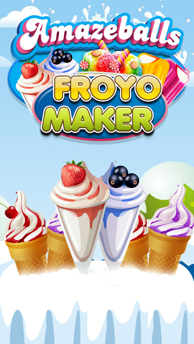 “ A AmazeBalls Candy Froyo Maker – Customer Frozen Yogurt Creator Free screenshot 1