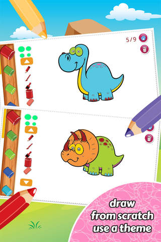 Dino Coloring Book Drawing for Kid Games - náhled
