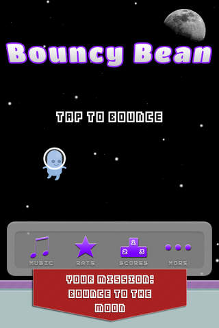 Bouncy Bean - Flappy Space Flyer - náhled
