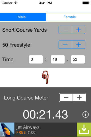 Swim Lap Time Converter - náhled