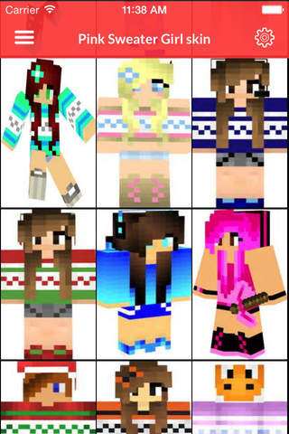 Girl Skin For Minecraft PE - náhled