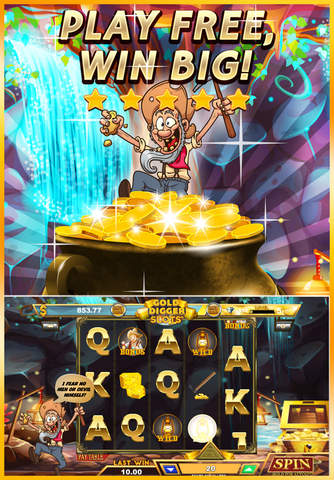 Gold Diggers Slot Machine - Fun Mining Casino Jour - náhled