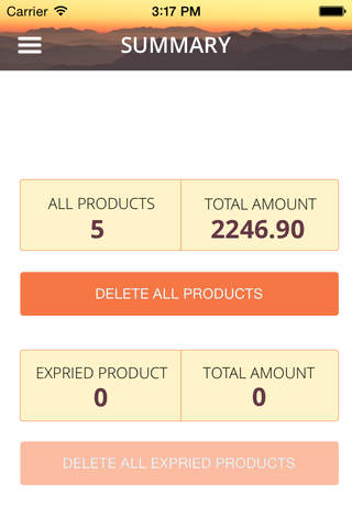 Warranty App - náhled