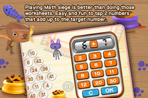 Cat & Dog - Math Siege Educational Game for kids - náhled