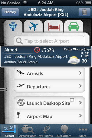 Jeddah Airport - Flight Tracker Premium airlines J - náhled
