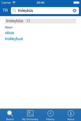Turkish <> German Dictionary + Vocabulary trainer - náhled