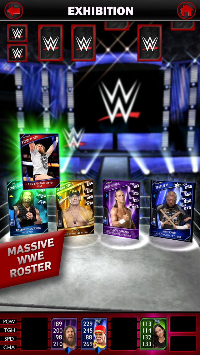 WWE SuperCard - Battle Cards screenshot 1