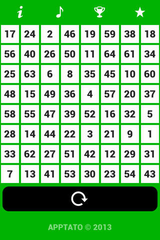 1 to 64 Numbers Challenge - náhled