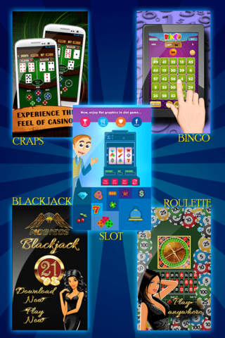 Casino House: Blackjack, Slot Machine, Craps, Bing - náhled