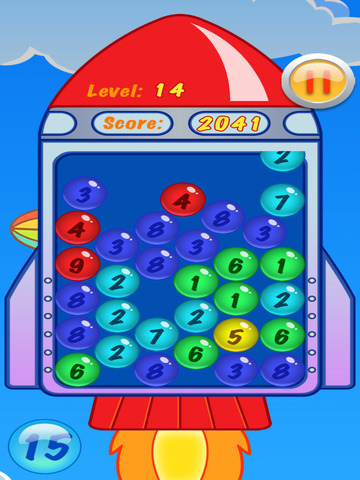 Math Number Bubble Rocket Game screenshot 9