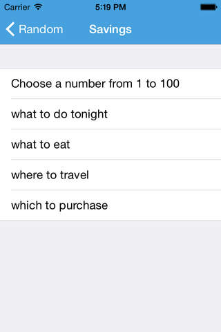 RandomNext - náhled