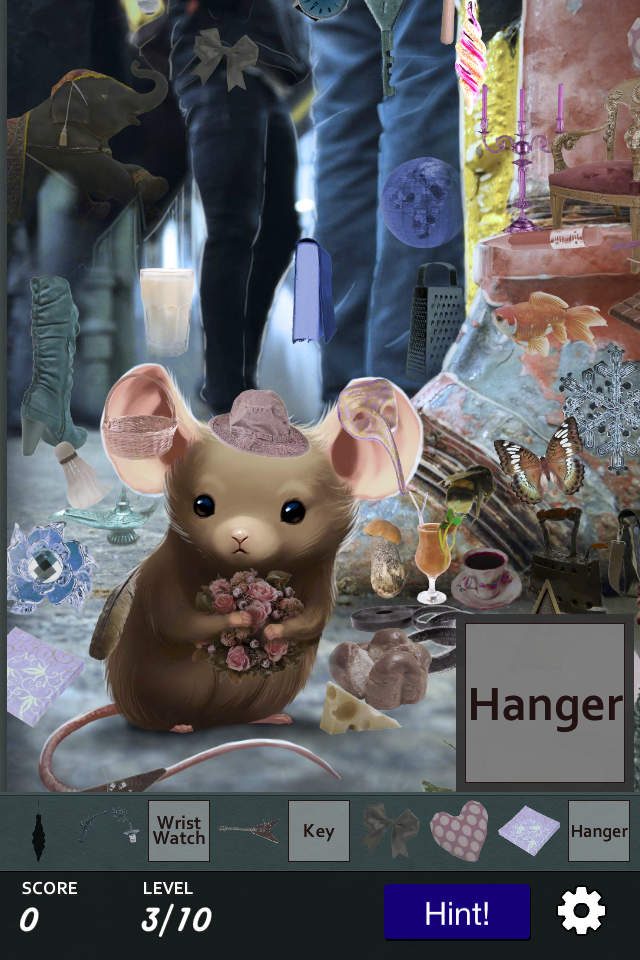 hidden object - mouseheart