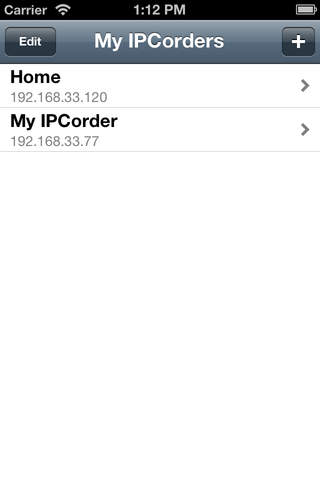 IPCorder Mobile - náhled