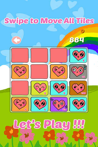 2048 Loving You: Slide The Heart Numbers Puzzle Ga - náhled