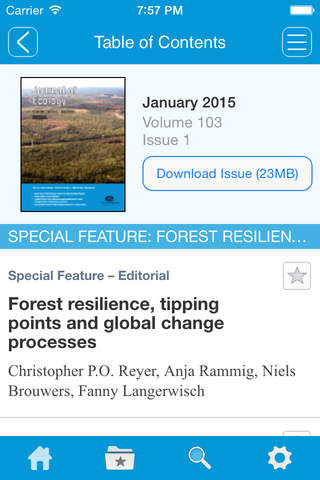 Journal of Ecology - náhled