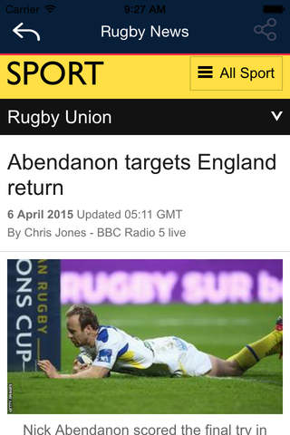 Rugby News- Live Rugby sport, scores, informations - náhled
