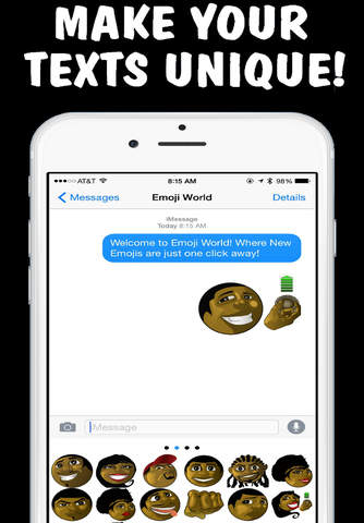 Blackmojis Keyboard - Black Emojis & New Emojis by - náhled