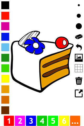 A Delicious Treat: coloring book for children with - náhled