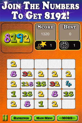 8192 -The Bigger Brother of 2048, Free Puzzle Game - náhled