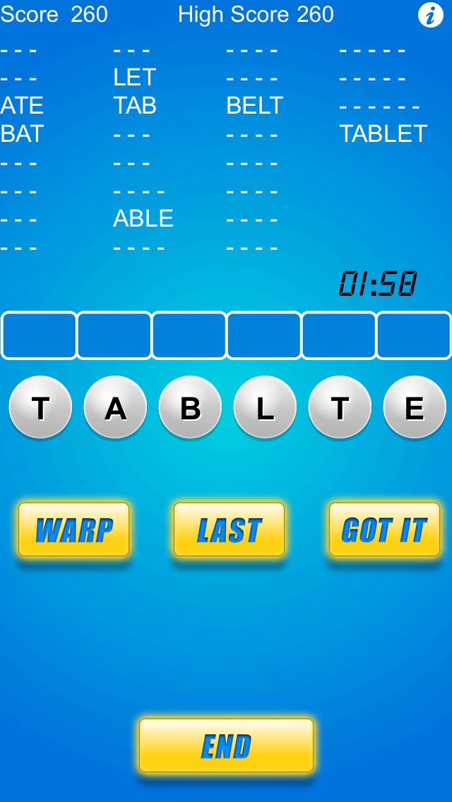 Word Warp - A Word Puzzle Game screenshot 1