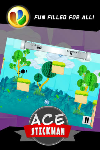 Ace Stickman Jump and Run Game - náhled