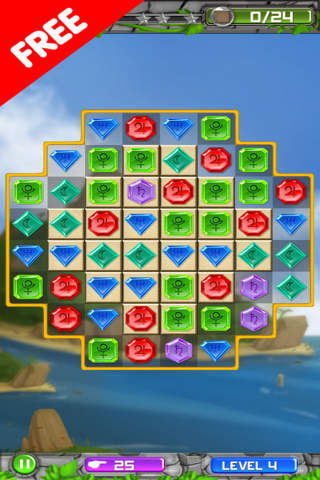 Match 3 Jewel - Jewel Quest Deluxe - náhled