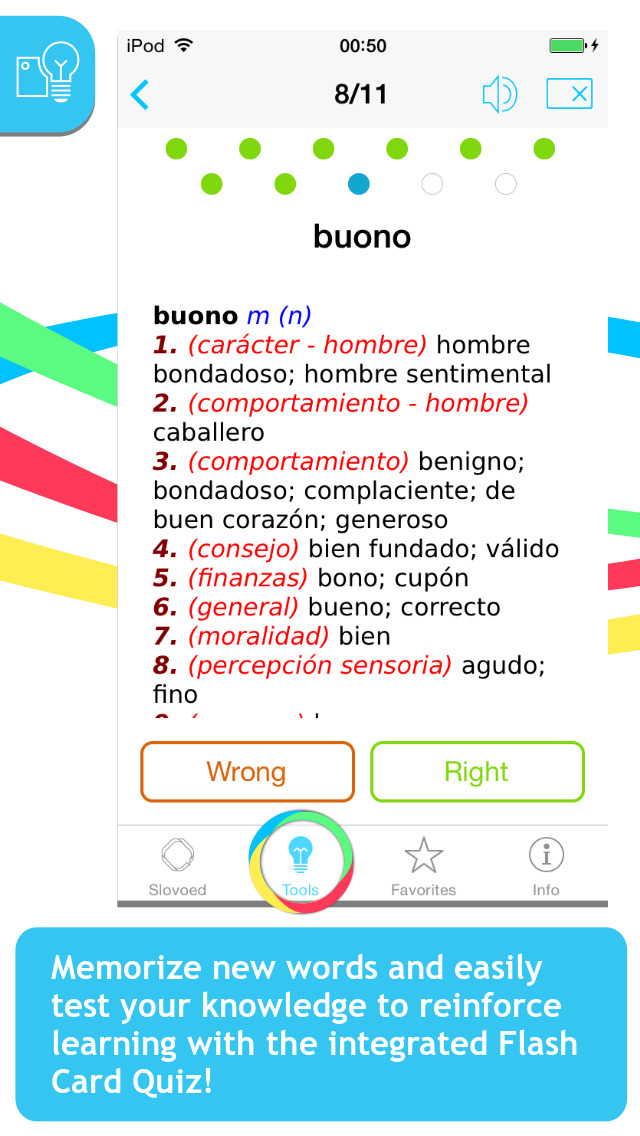 Italian <-> Spanish Slovoed Classic talking dictionary screenshot 4