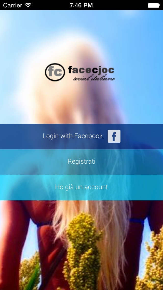 Facecjoc - Social network Italiano dei dialetti screenshot 1