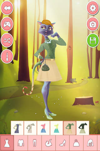 Fashion designer game - animal dress up salon - náhled