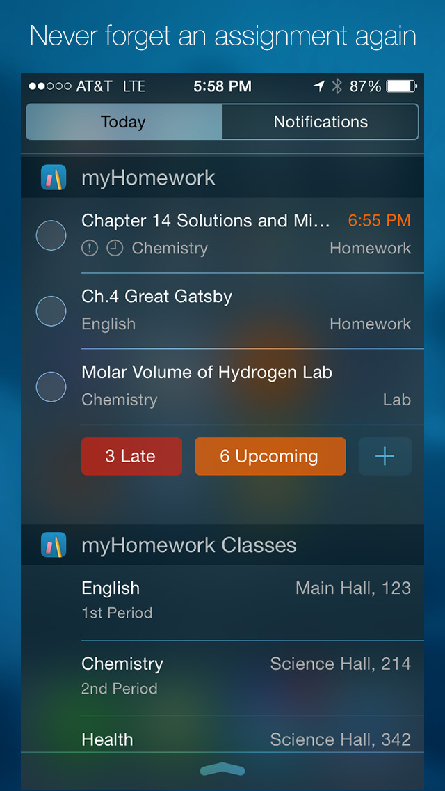 myhomework app for iphone