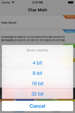 Char Math - "iOS edition" - náhled