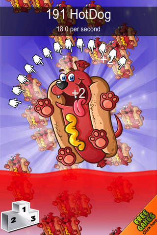 A Cute Funny Hot-Dog Clickers - Tapping Frenzy - náhled