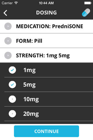 Steroid Taper Calculator TM - náhled