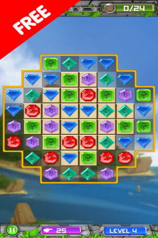 Match 3 Jewel - Jewel Quest Deluxe - náhled