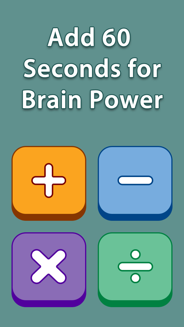 Add 60 Seconds for Brain Power - Subtraction Lite Free screenshot 1
