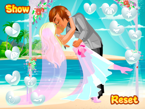 Kiss the Bride Dress Up - náhled