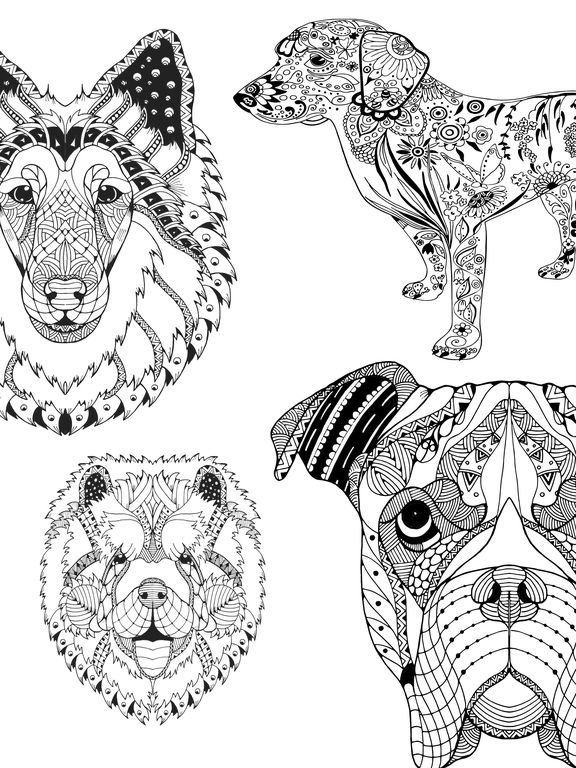 40+ Mandala Dog Coloring Pages For Adults Images - COLORING PAGES PRINTABLE