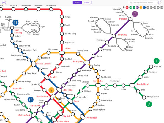 Explore Singapore MRT map - AppRecs