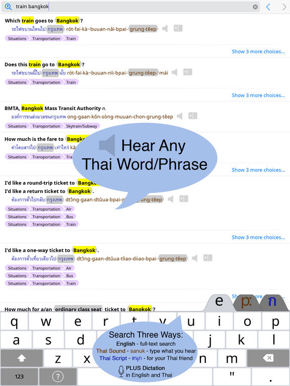 Talking Thai English Dictionary+Phrasebook on the App Store