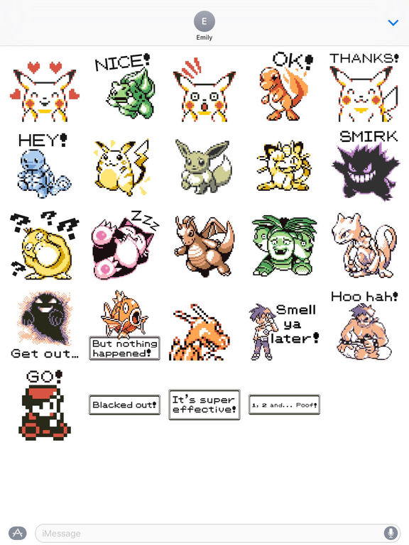 Pokémon Pixel Art, Part 1: English Sticker Pack screenshot 5