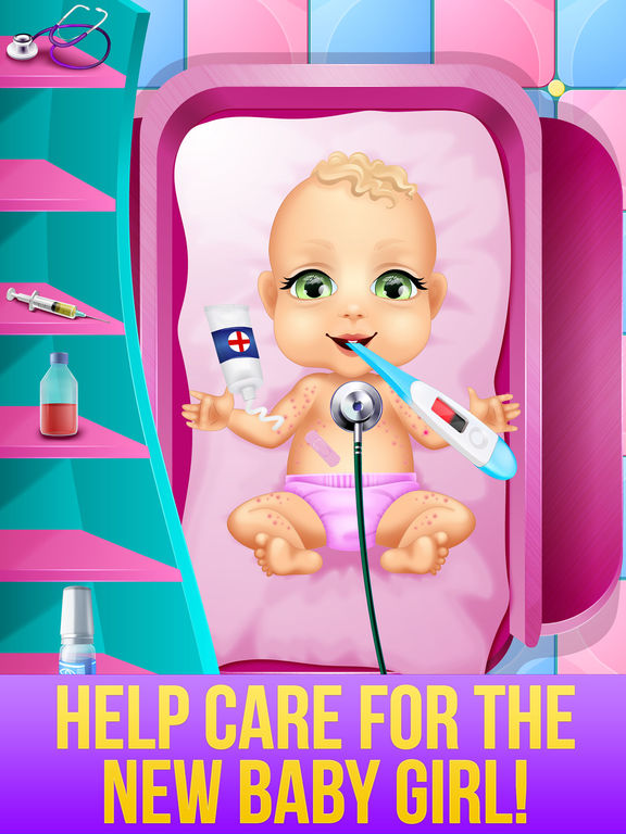 App Shopper: Mommy's New Baby Girl - Girls Care & Family Salon (Games)