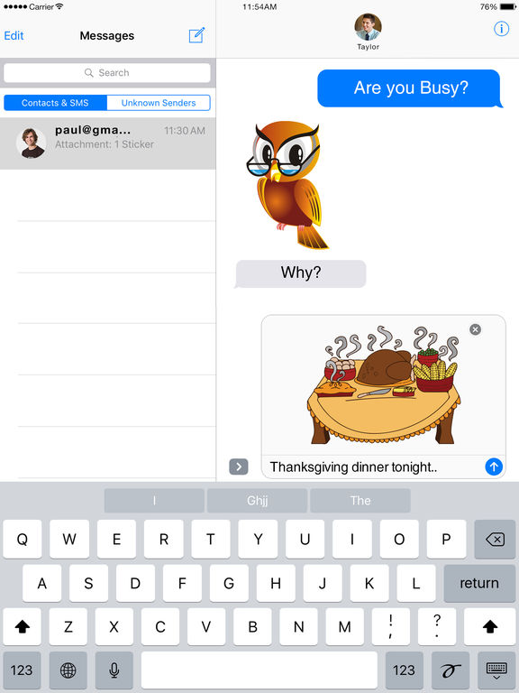 Happy ThanksGiving Stickers for iMessage screenshot 6