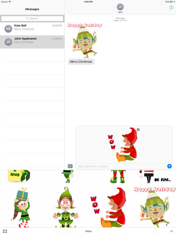 ElfMoji - Christmas Elf Stickers for iMessage screenshot 5