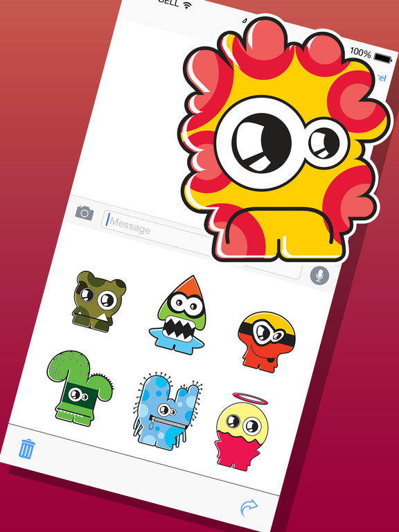 Cute Monsters Emojis and Stickers Pack screenshot 4