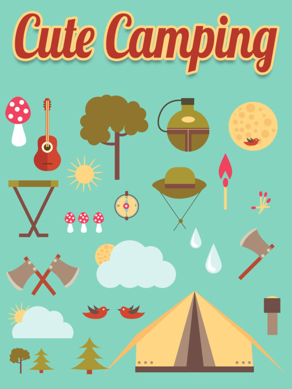 Cute Camping Sticker Set Volume 1 screenshot 3.