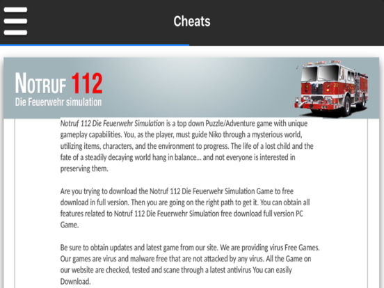 Pro Game - Notruf 112 - Die Feuerwehr Simulation | Apps | 148Apps