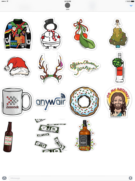 Office Christmas Party Stickers screenshot 3