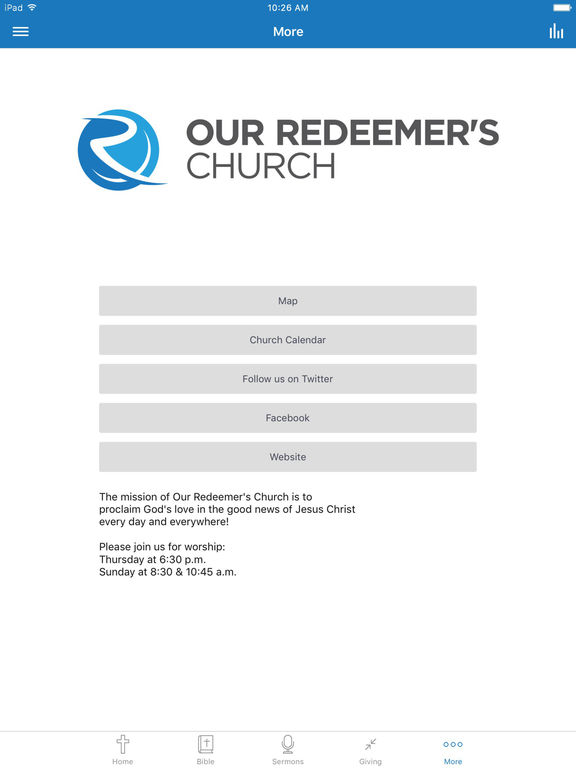 Our Redeemer's Church screenshot 6