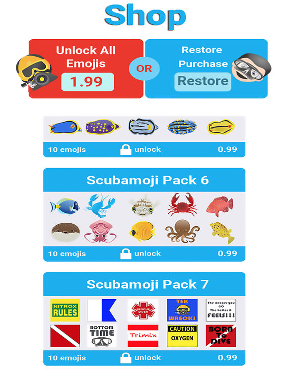 Scubamoji Scuba Diving Emoji Apps 148Apps