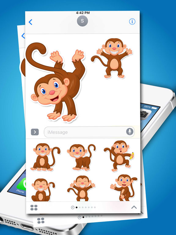 Monkey Expressions Emoticons Stickers screenshot 3